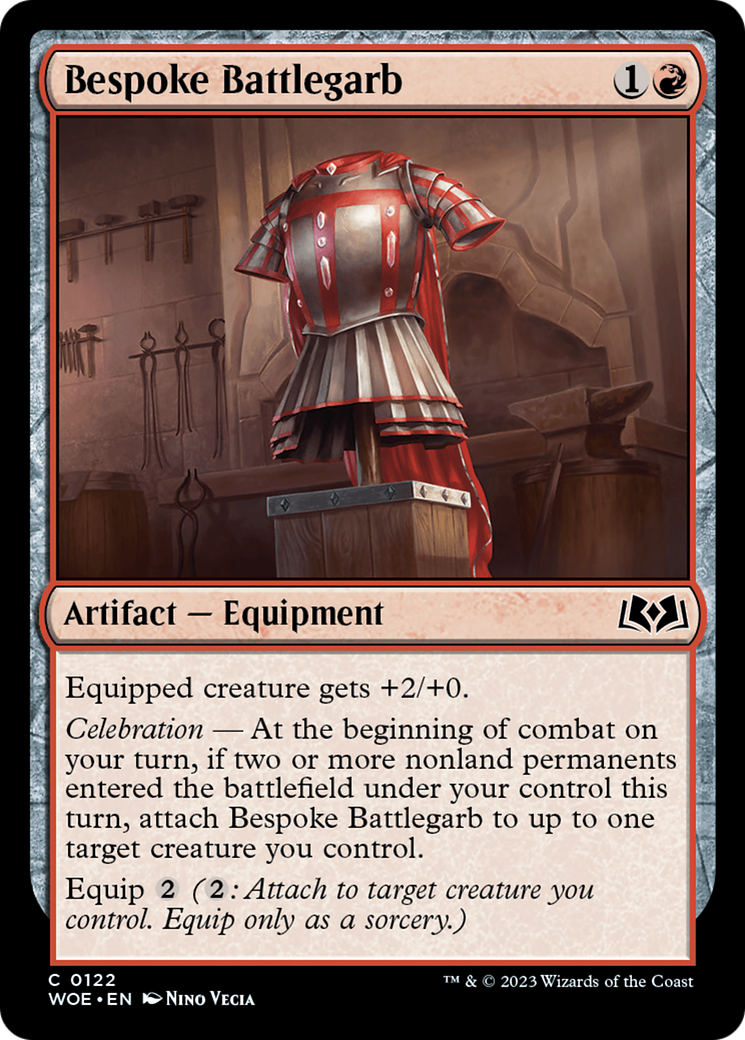Bespoke Battlegarb - Common Artifact — Equipment card from Wilds of Eldraine