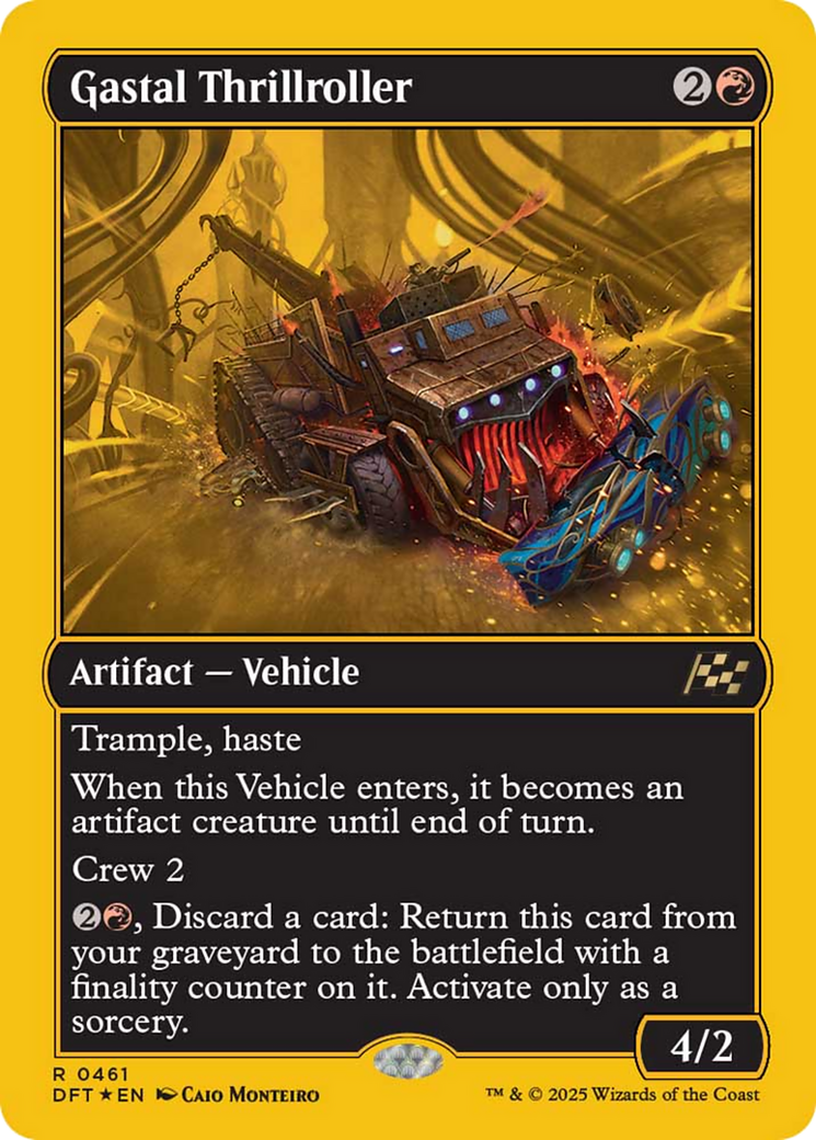 Gastal Thrillroller - Rare Artifact — Vehicle card from Aetherdrift