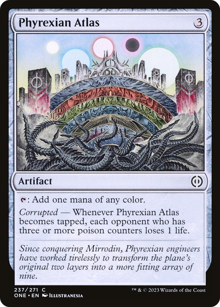 Phyrexian Atlas - Common Artifact card from Phyrexia: All Will Be One