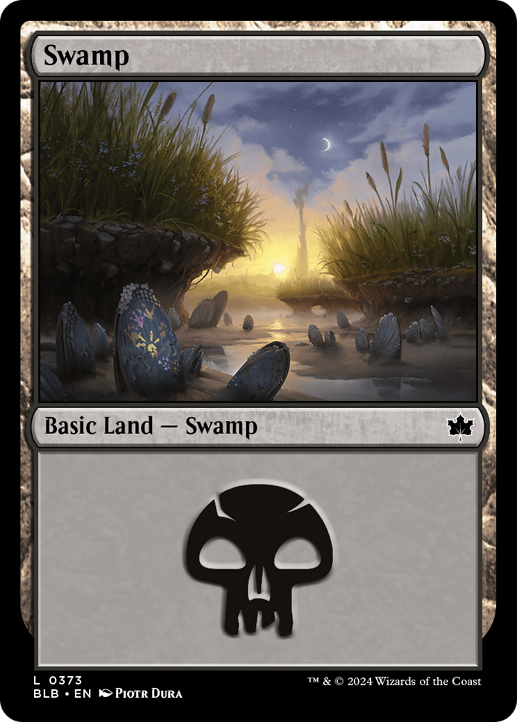 Swamp - Common Basic Land — Swamp card from Bloomburrow