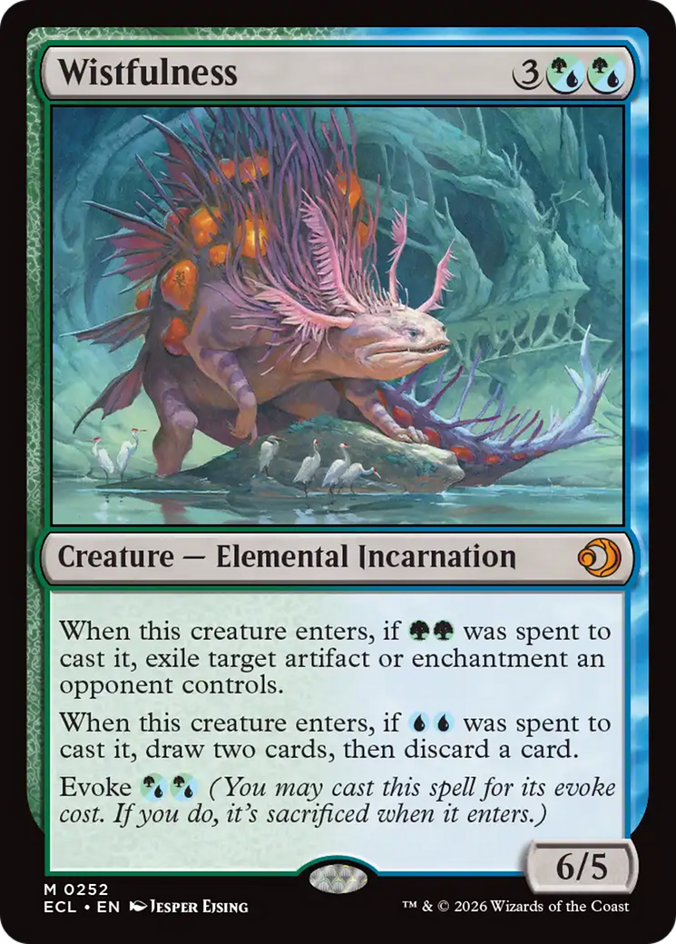 Wistfulness - Mythic Creature — Elemental Incarnation card from Lorwyn Eclipsed