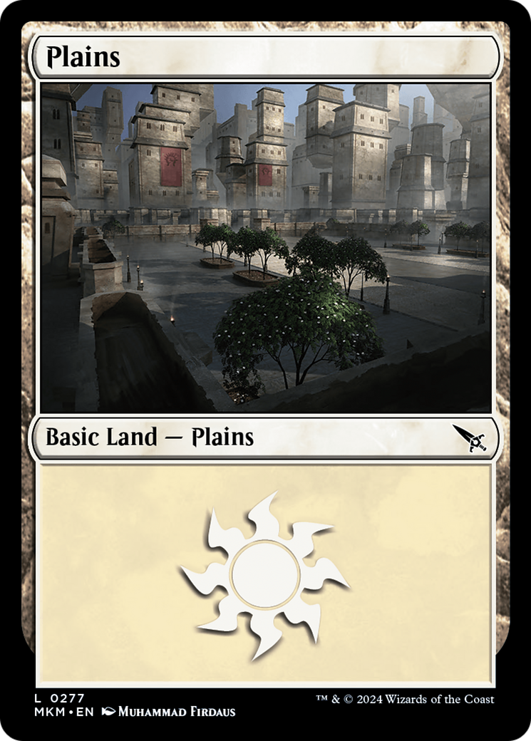 Plains - Common Basic Land — Plains card from Murders at Karlov Manor