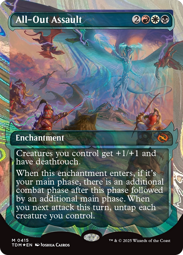 All-Out Assault - Mythic Enchantment card from Tarkir: Dragonstorm