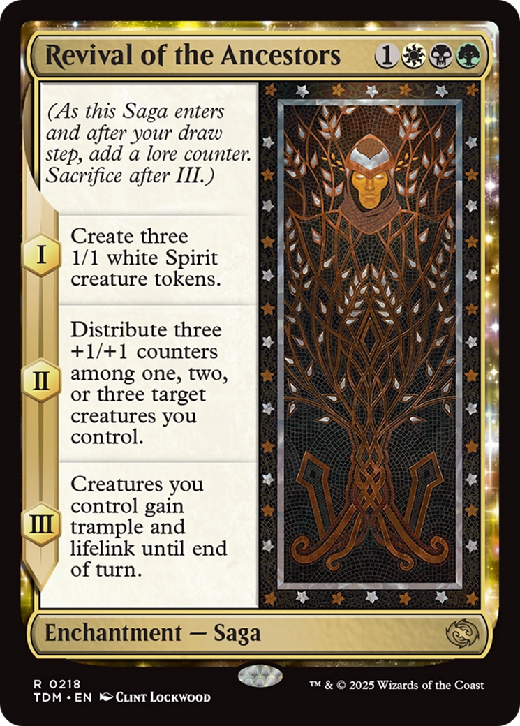 Revival of the Ancestors - Rare Enchantment — Saga card from Tarkir: Dragonstorm