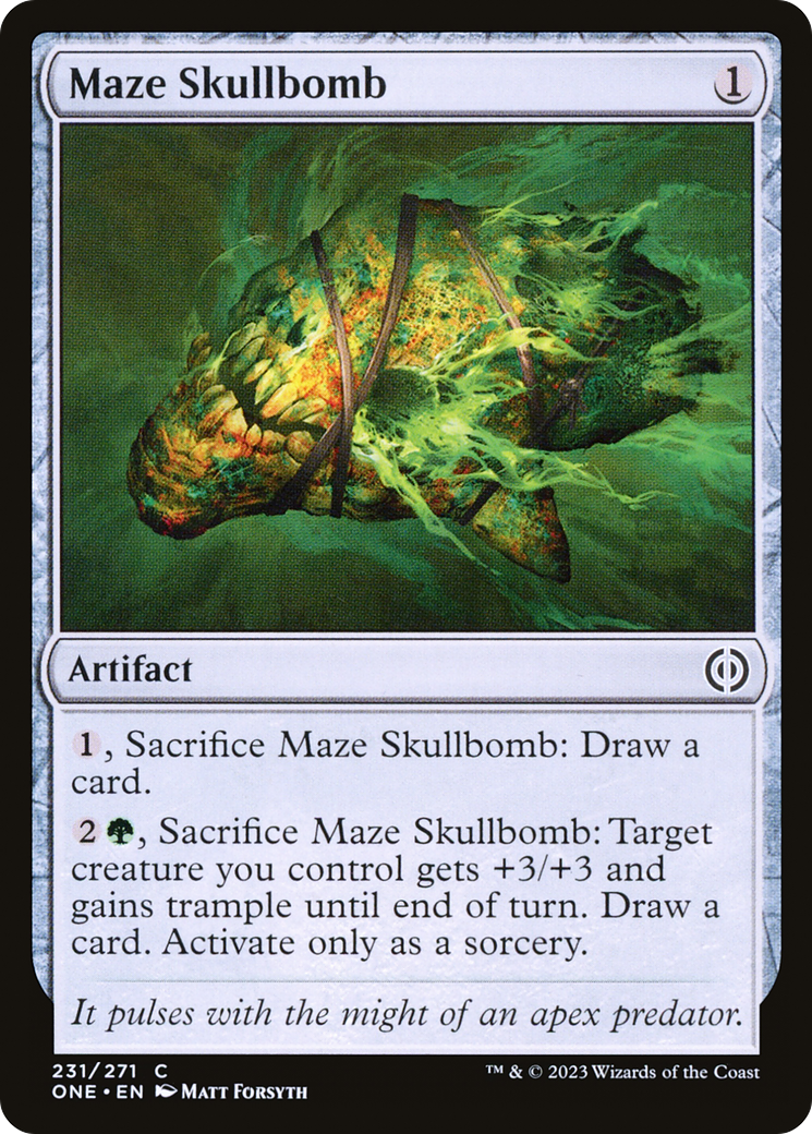 Maze Skullbomb - Common Artifact card from Phyrexia: All Will Be One