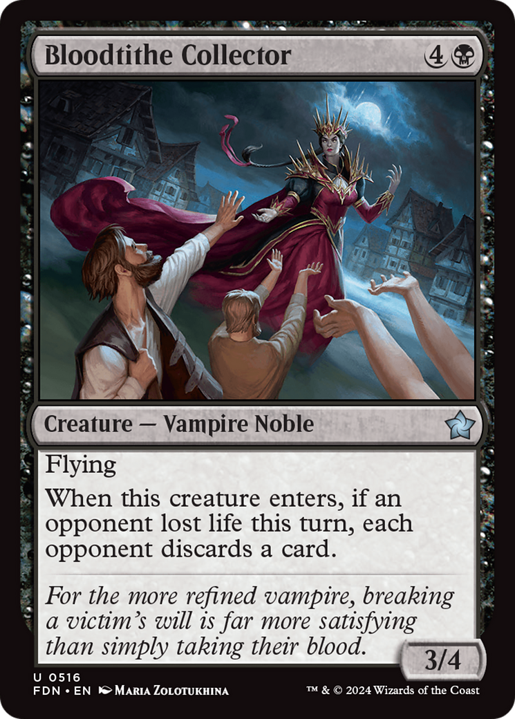 Bloodtithe Collector - Uncommon Creature — Vampire Noble card from Foundations