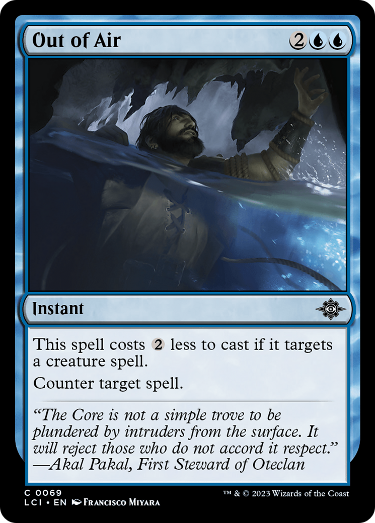 Out of Air - Common Instant card from The Lost Caverns of Ixalan
