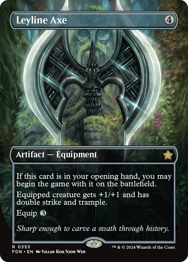 Leyline Axe - Rare Artifact — Equipment card from Foundations