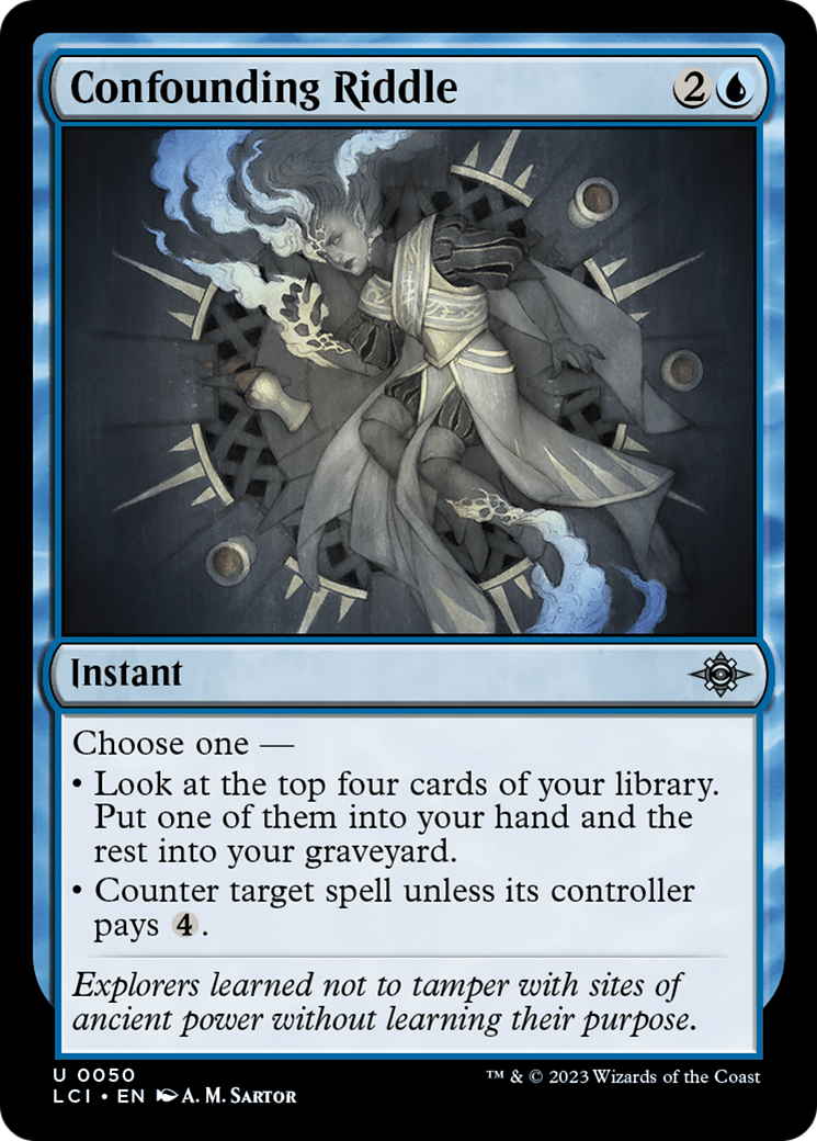 Confounding Riddle - Uncommon Instant card from The Lost Caverns of Ixalan