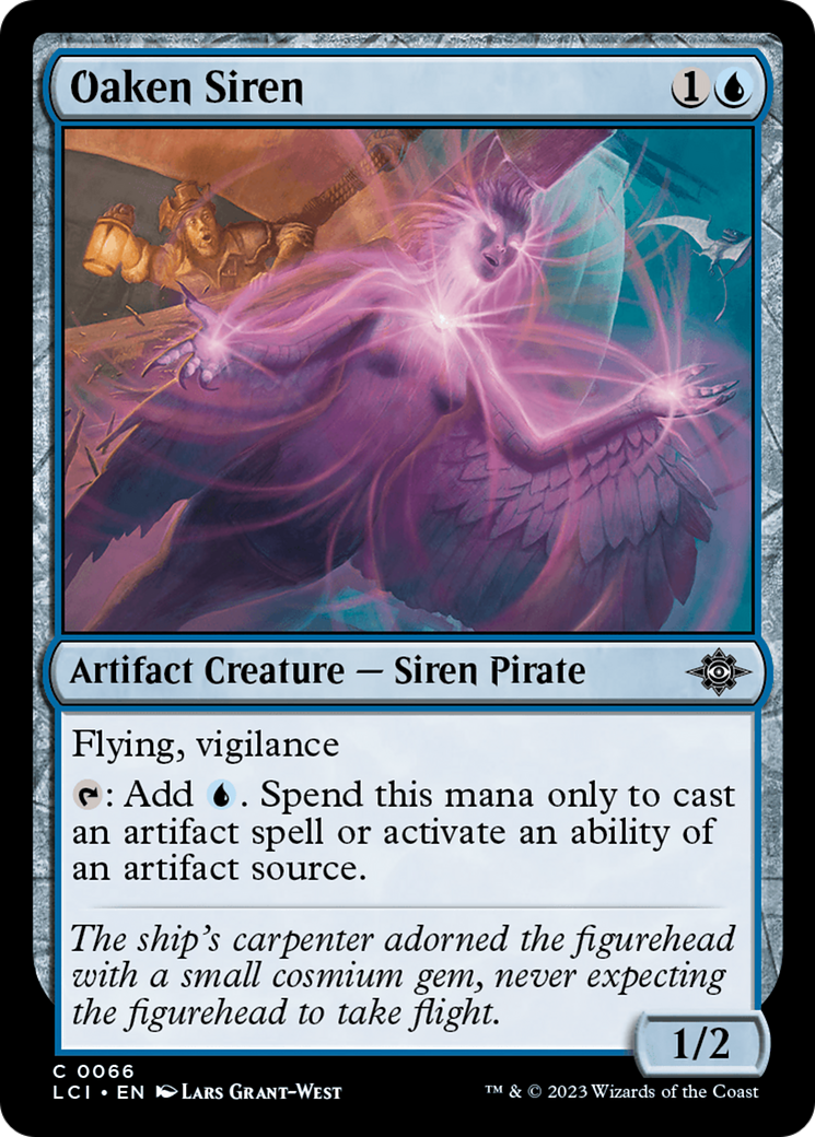 Oaken Siren - Common Artifact Creature — Siren Pirate card from The Lost Caverns of Ixalan