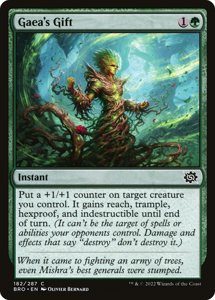 Gaea's Gift - Common Instant card from The Brothers' War
