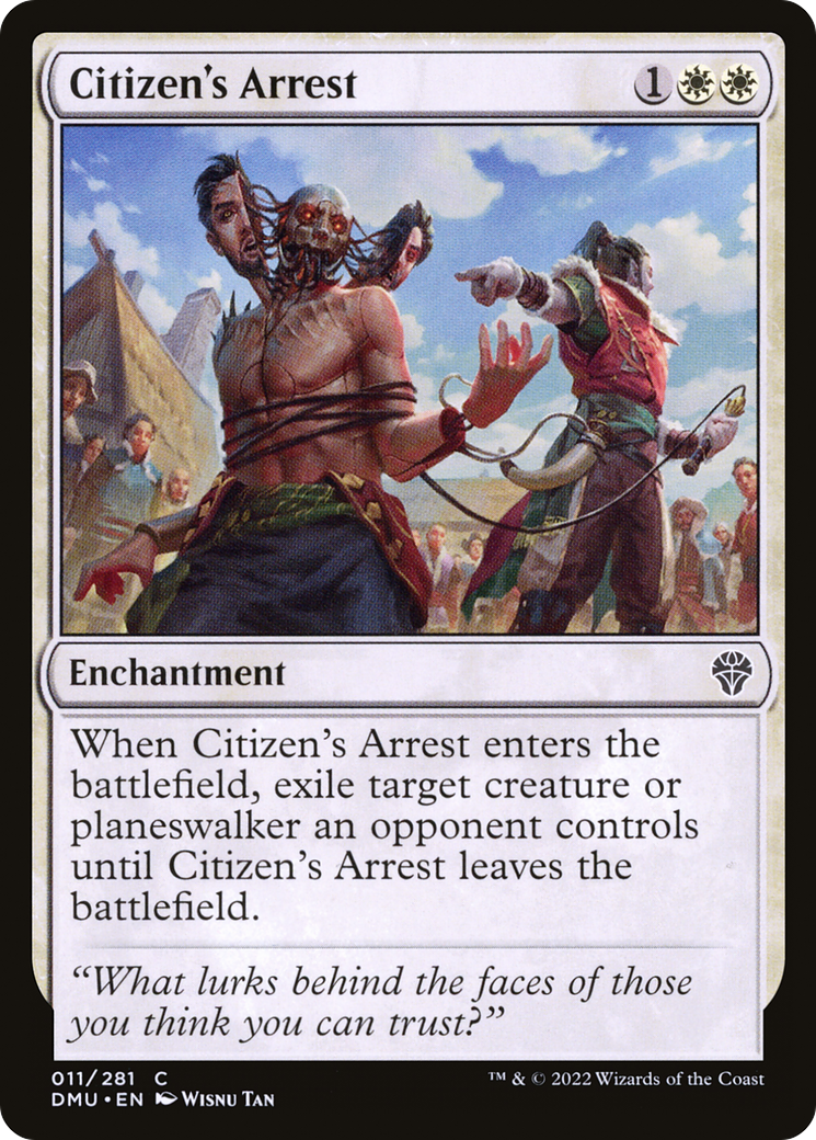 Citizen's Arrest - Common Enchantment card from Dominaria United
