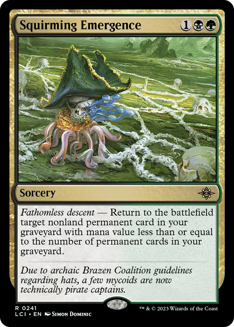Squirming Emergence - Rare Sorcery card from The Lost Caverns of Ixalan