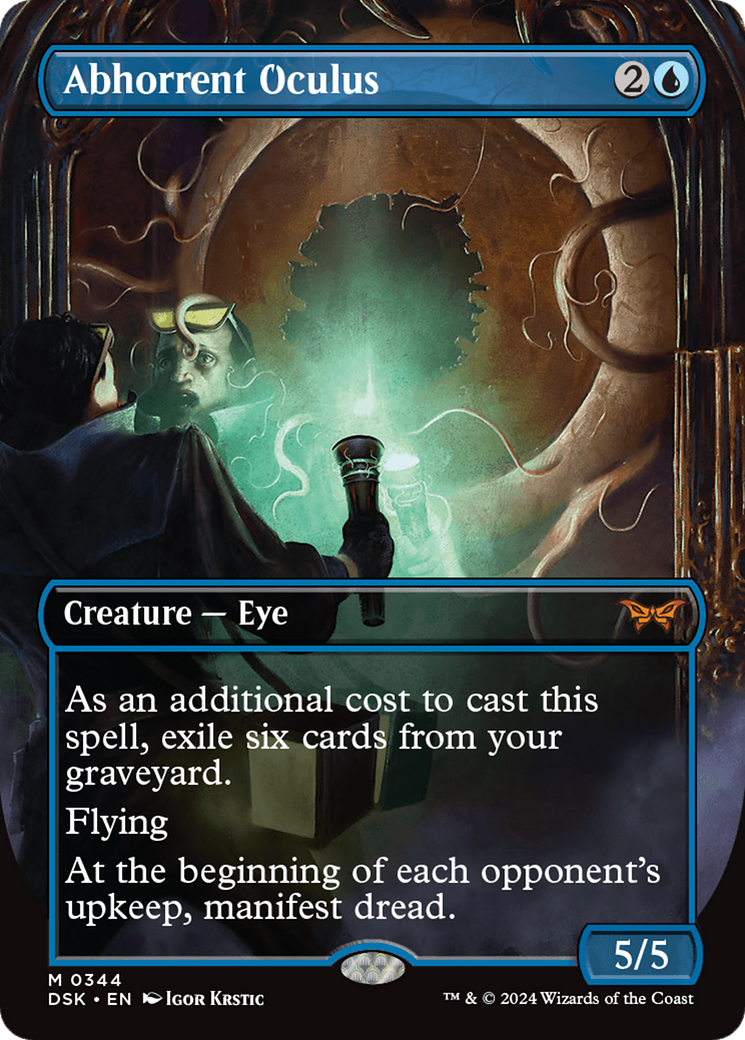 Abhorrent Oculus - Mythic Creature — Eye card from Duskmourn: House of Horror