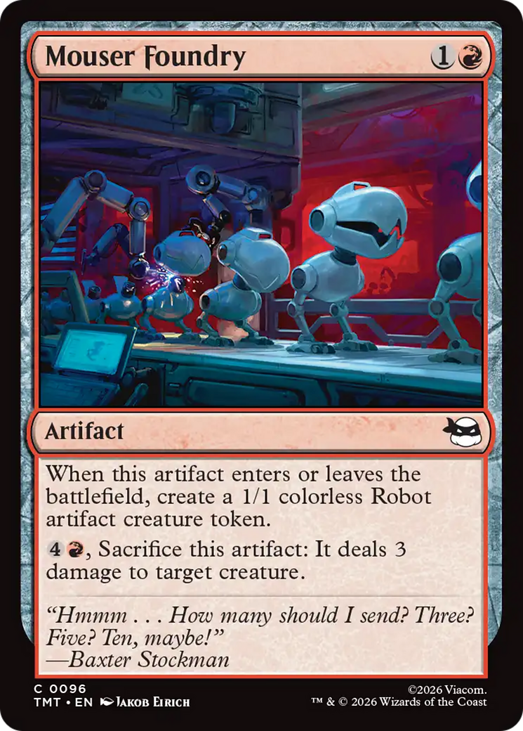 Mouser Foundry - Common Artifact card from Teenage Mutant Ninja Turtles
