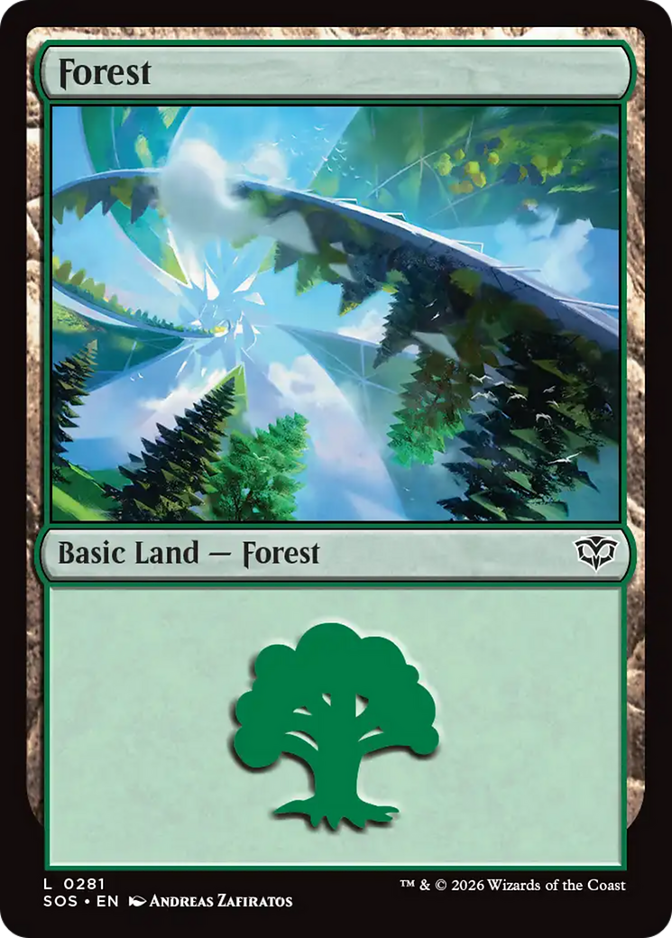 Forest - Common Basic Land — Forest card from Secrets of Strixhaven