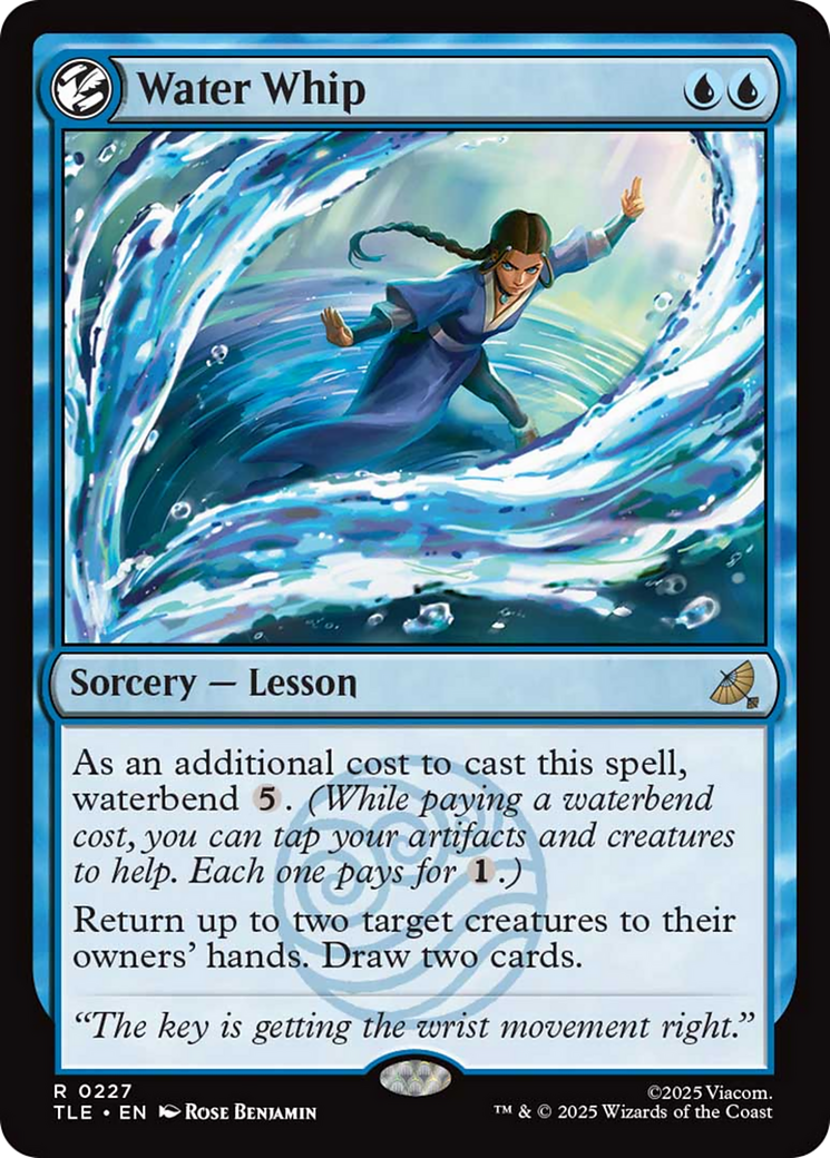 Water Whip - Rare Sorcery — Lesson card from Avatar: The Last Airbender Eternal