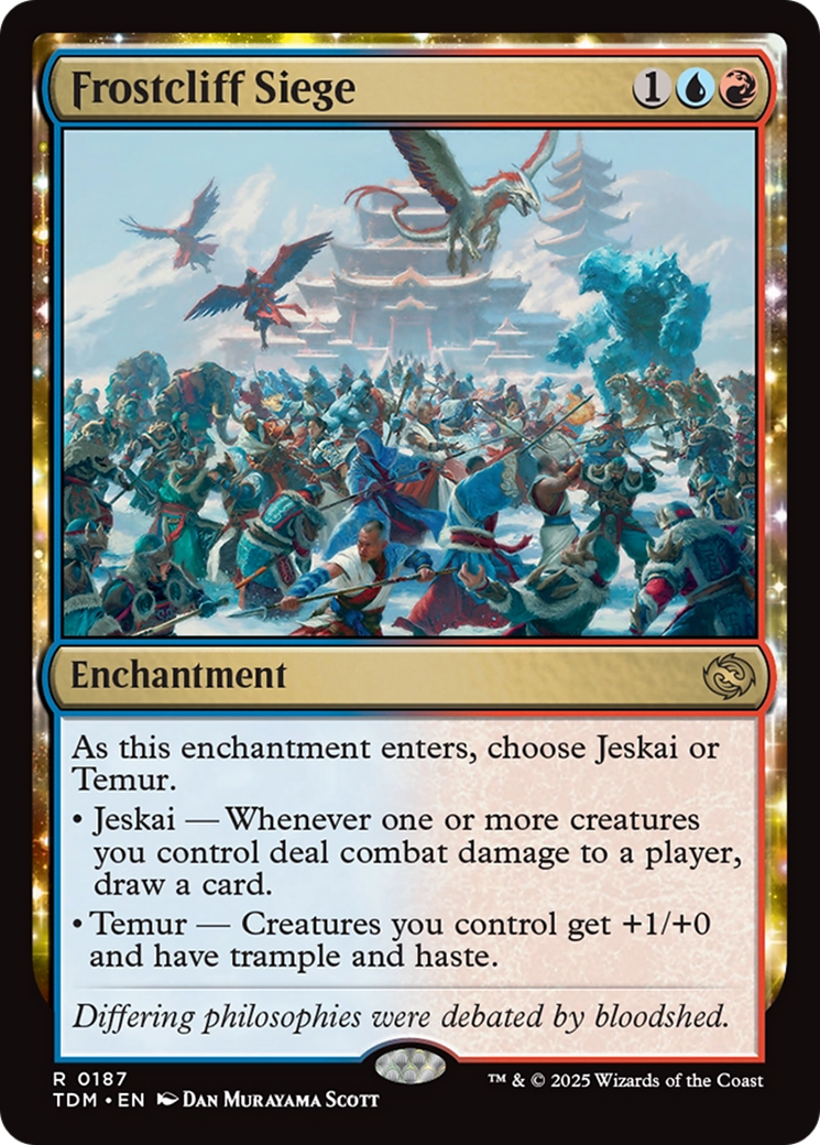 Frostcliff Siege - Enchantment used in Izzet sideboards