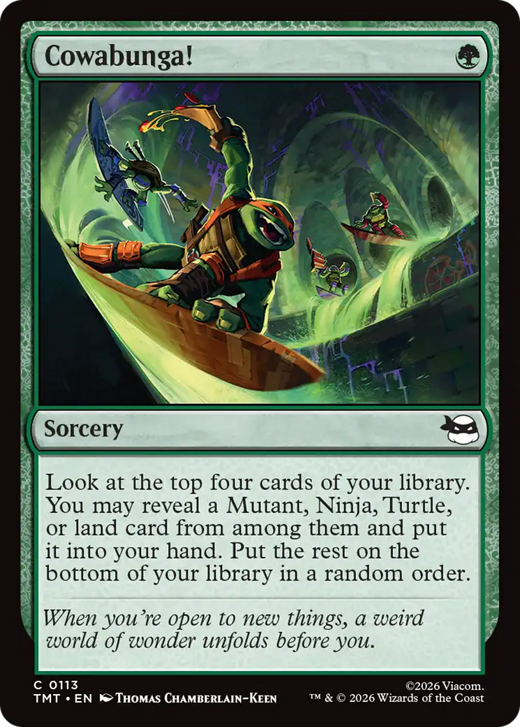 Cowabunga! - Common Sorcery card from Teenage Mutant Ninja Turtles
