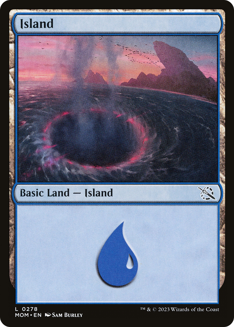 Island - Common Basic Land — Island card from March of the Machine