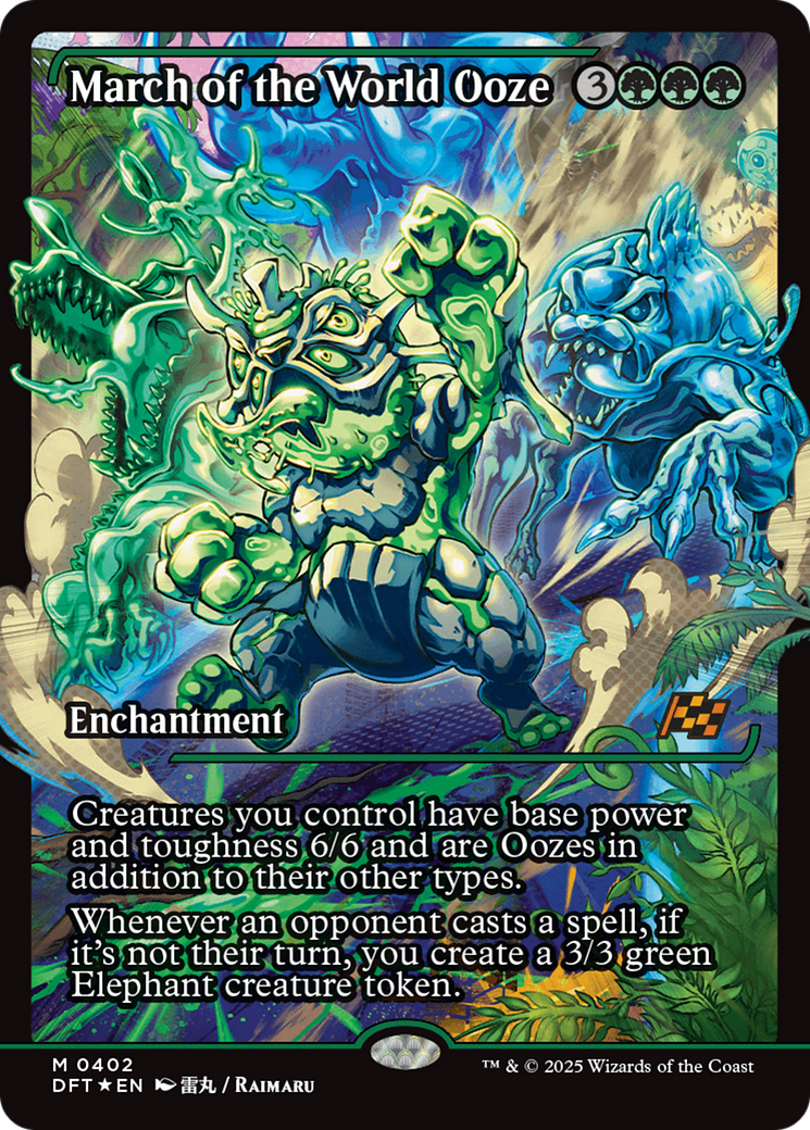 March of the World Ooze - Mythic Enchantment card from Aetherdrift