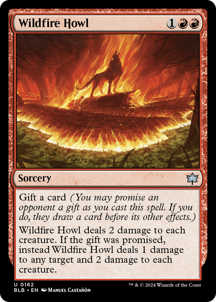 Wildfire Howl - Uncommon Sorcery card from Bloomburrow