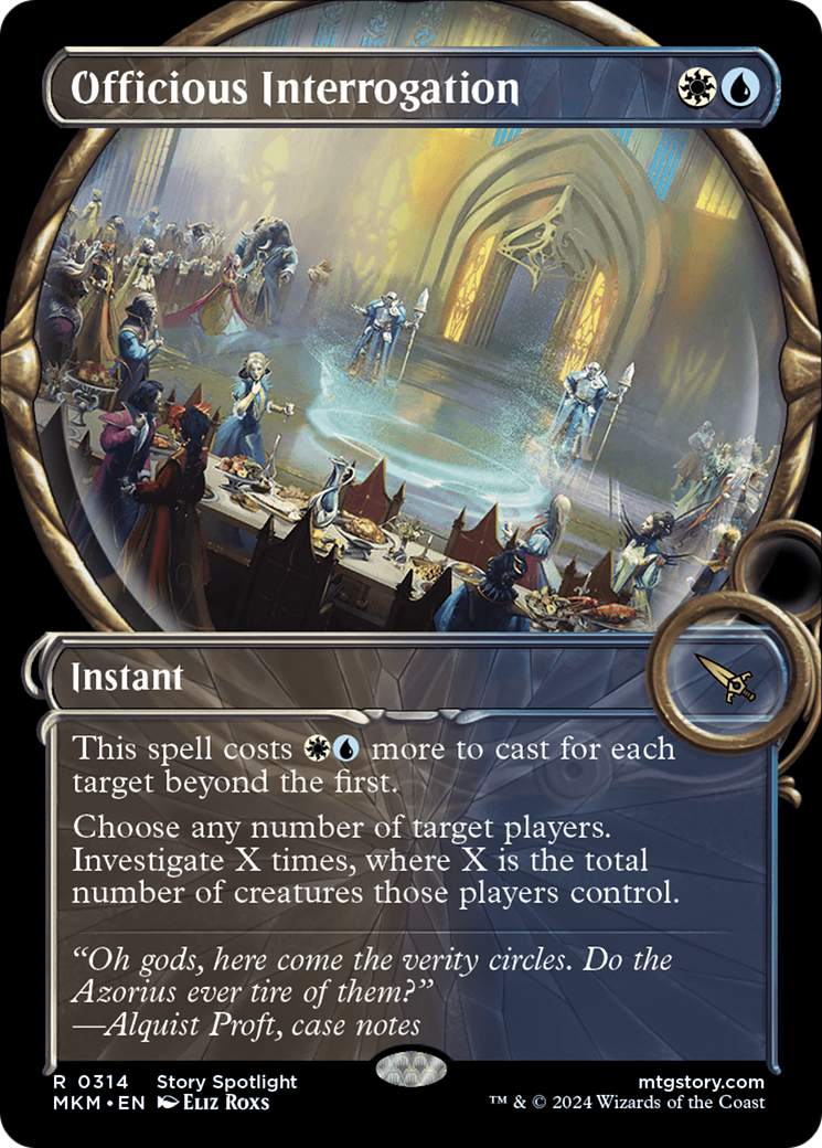 Officious Interrogation - Rare Instant card from Murders at Karlov Manor