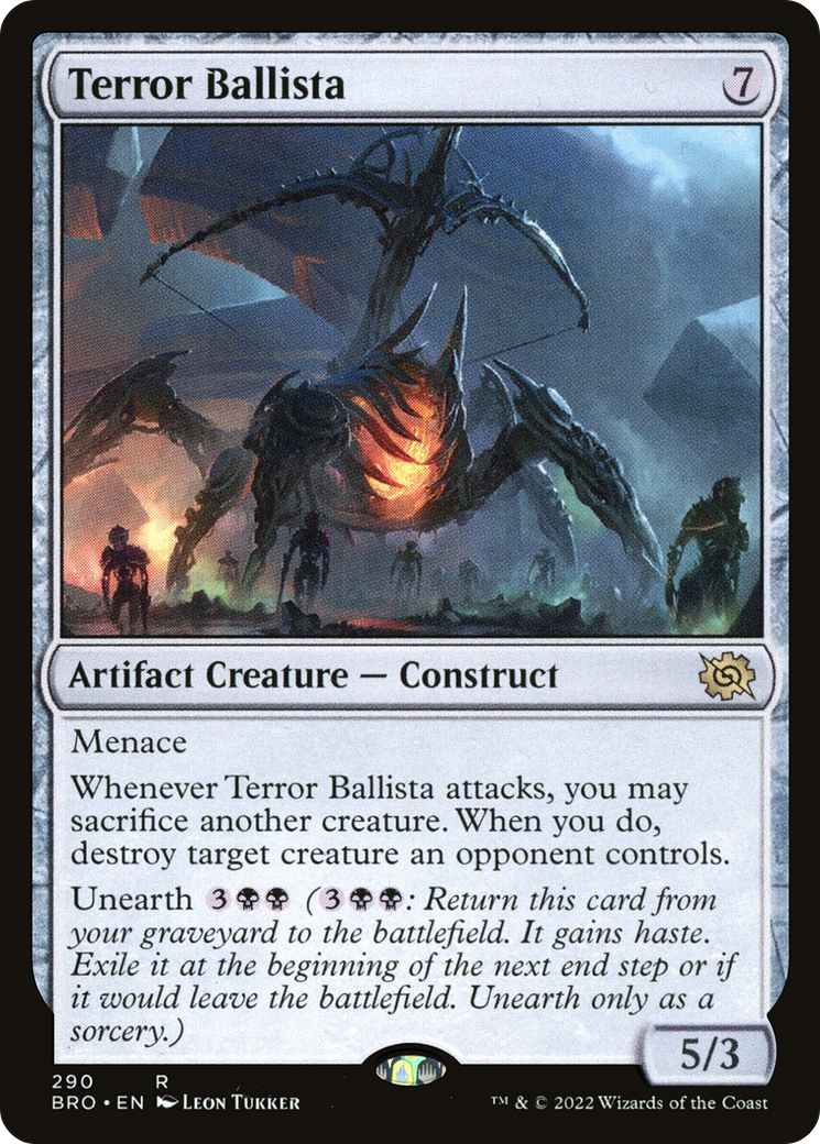 Terror Ballista - Rare Artifact Creature — Construct card from The Brothers' War