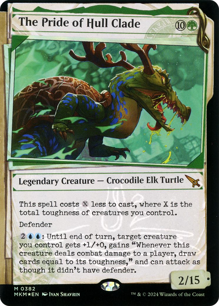 The Pride of Hull Clade - Mythic Legendary Creature — Crocodile Elk Turtle card from Murders at Karlov Manor