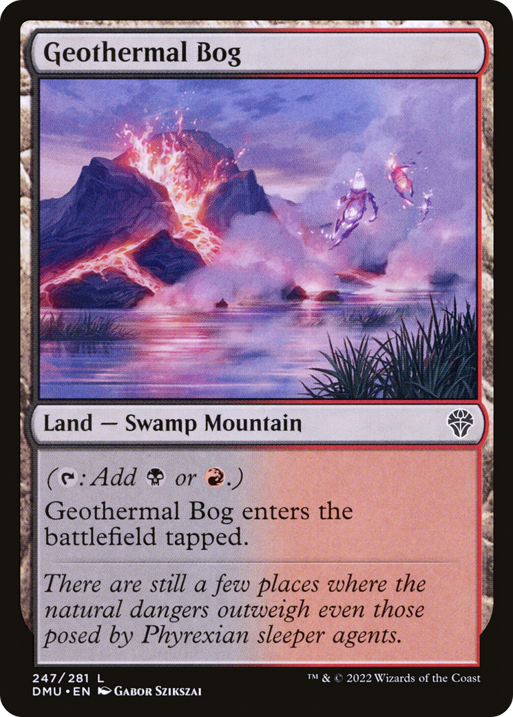 Geothermal Bog - Common Land — Swamp Mountain card from Dominaria United