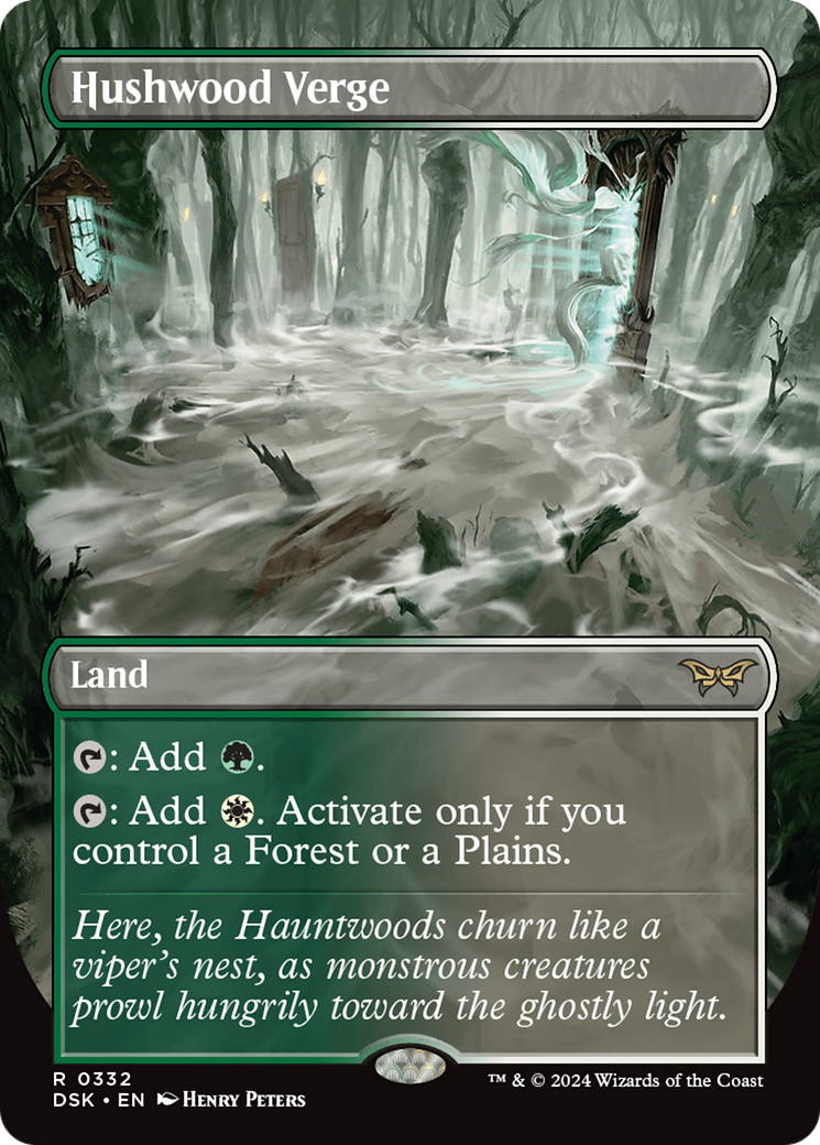 Hushwood Verge - Rare Land card from Duskmourn: House of Horror