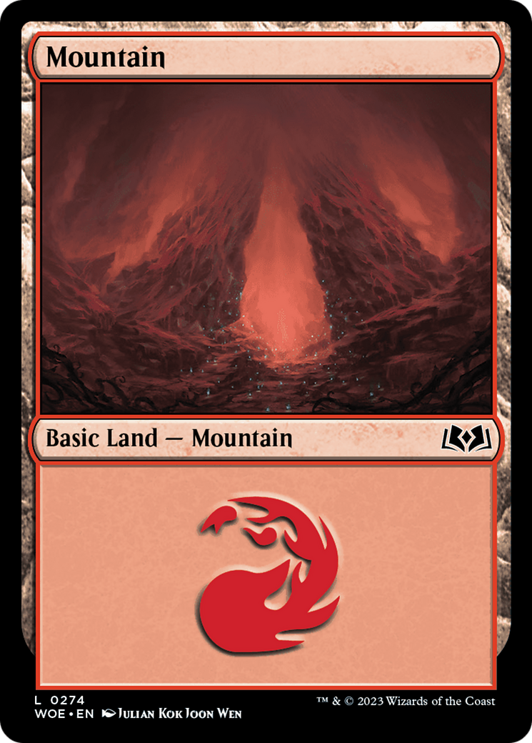 Mountain - Common Basic Land — Mountain card from Wilds of Eldraine