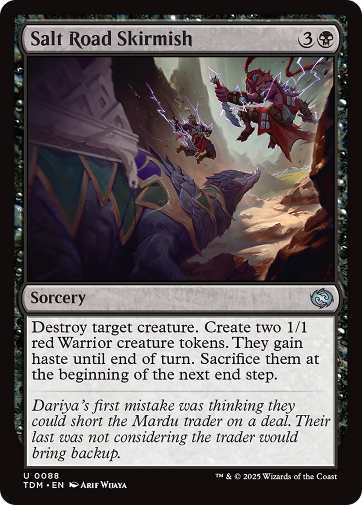 Salt Road Skirmish - Uncommon Sorcery card from Tarkir: Dragonstorm