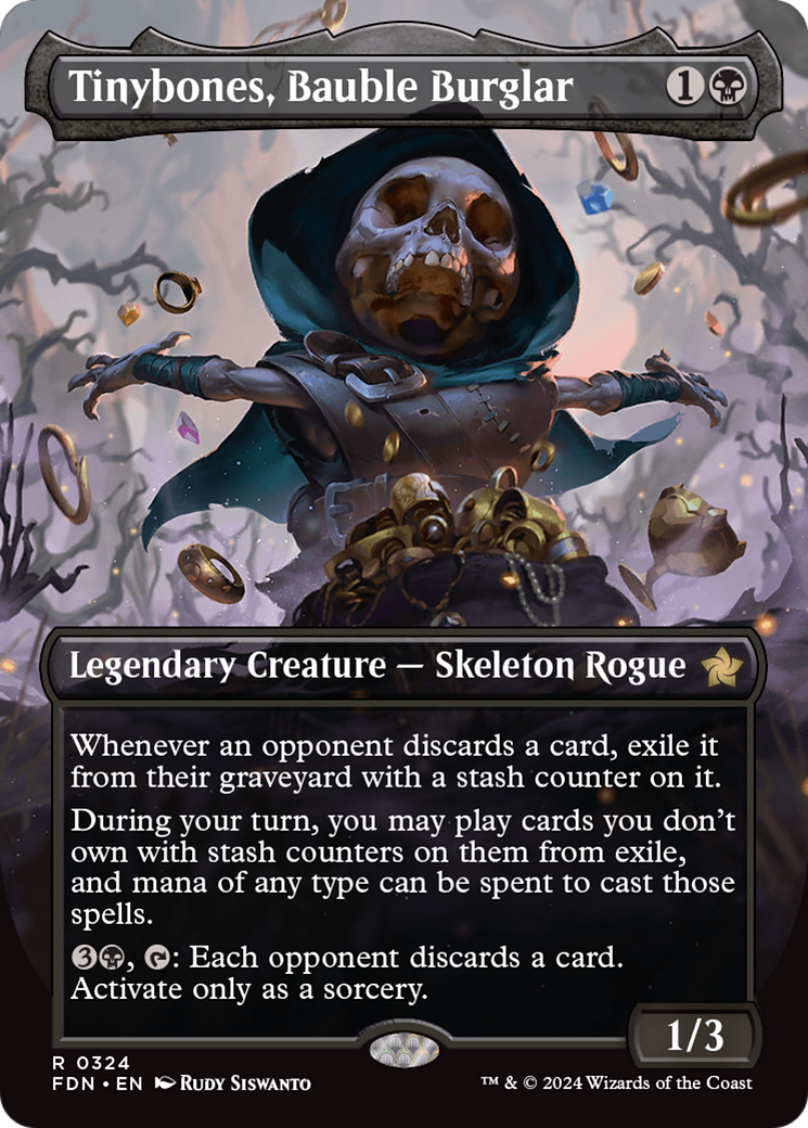 Tinybones, Bauble Burglar - Rare Legendary Creature — Skeleton Rogue card from Foundations
