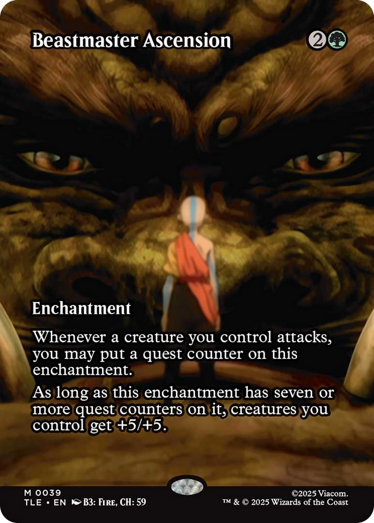 Beastmaster Ascension - Mythic Enchantment card from Avatar: The Last Airbender Eternal