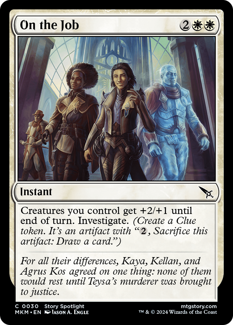 On the Job - Common Instant card from Murders at Karlov Manor