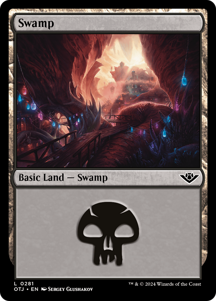 Swamp - Common Basic Land — Swamp card from Outlaws of Thunder Junction