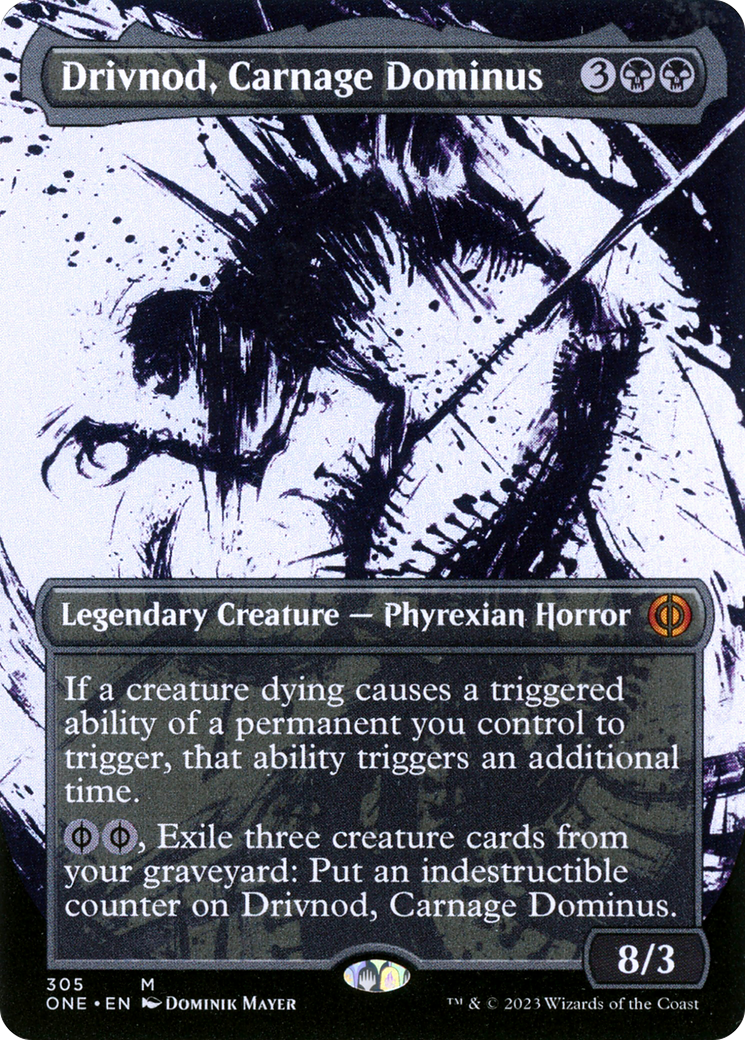 Drivnod, Carnage Dominus - Mythic Legendary Creature — Phyrexian Horror card from Phyrexia: All Will Be One