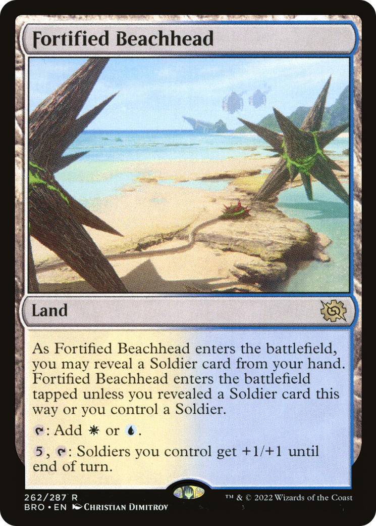 Fortified Beachhead - Rare Land card from BRO