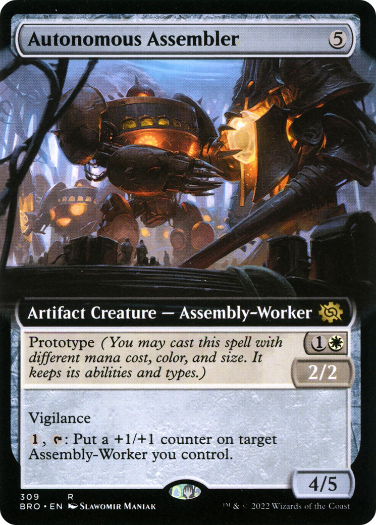 Autonomous Assembler - Rare Artifact Creature — Assembly-Worker card from The Brothers' War