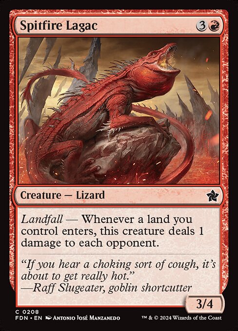 Spitfire Lagac - Common card from FDN