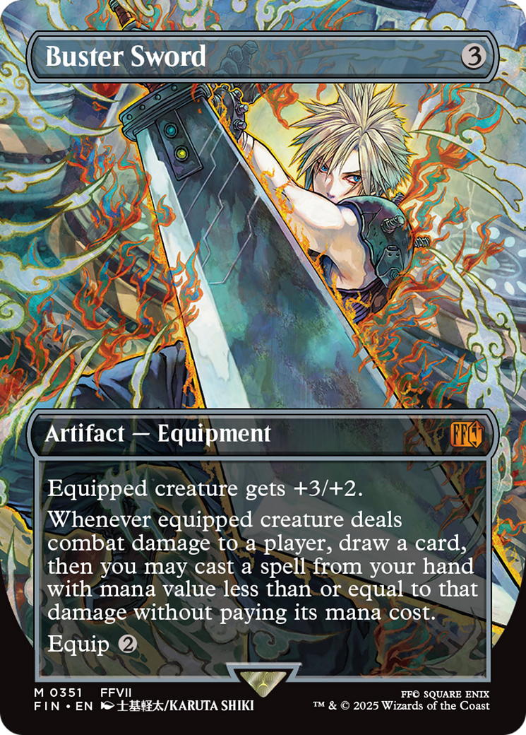 Buster Sword - Mythic Artifact — Equipment card from Final Fantasy