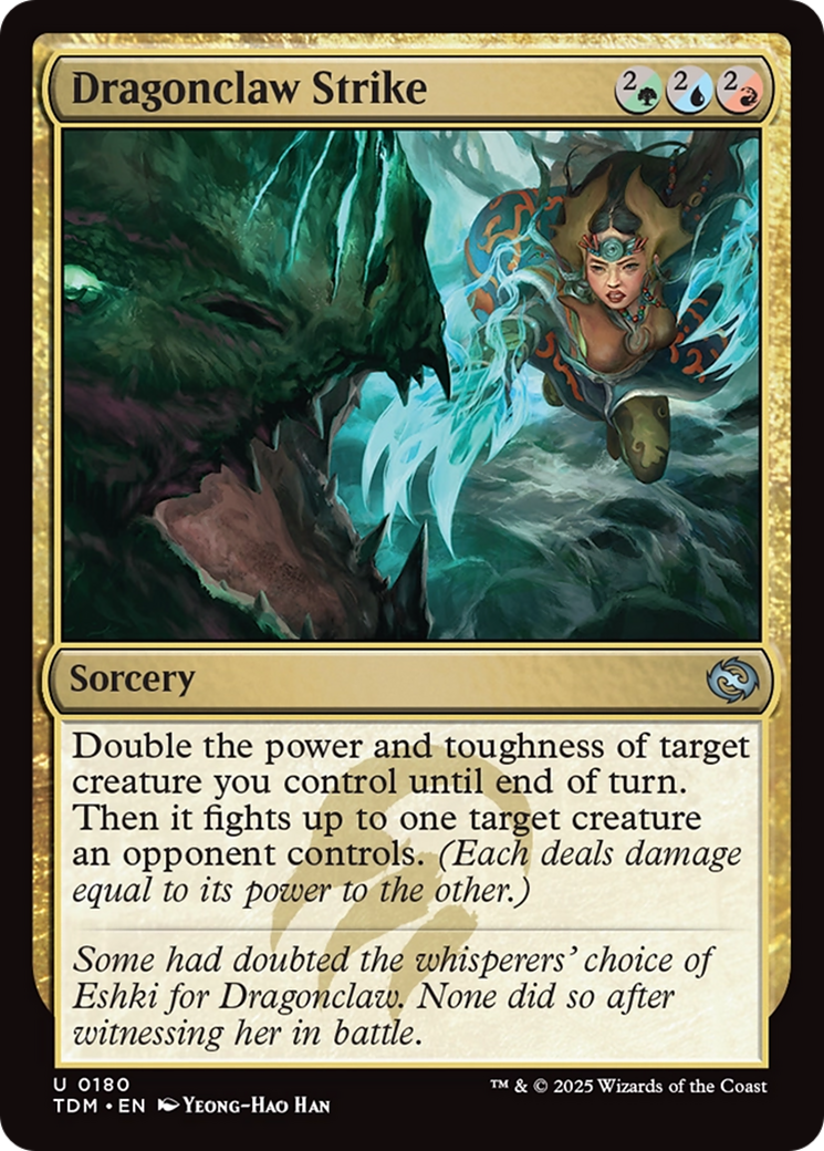 Dragonclaw Strike - Uncommon Sorcery card from Tarkir: Dragonstorm