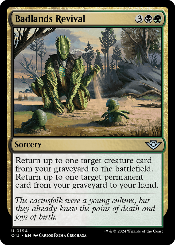 Badlands Revival - Uncommon Sorcery card from Outlaws of Thunder Junction
