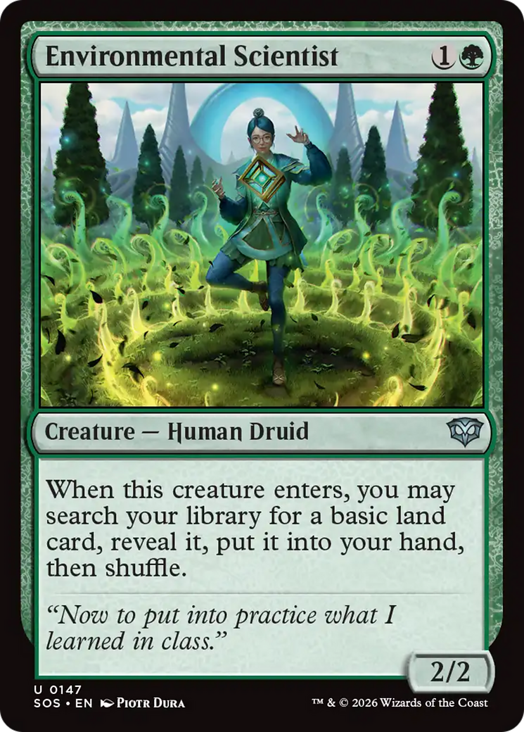 Environmental Scientist - Uncommon Creature — Human Druid card from Secrets of Strixhaven