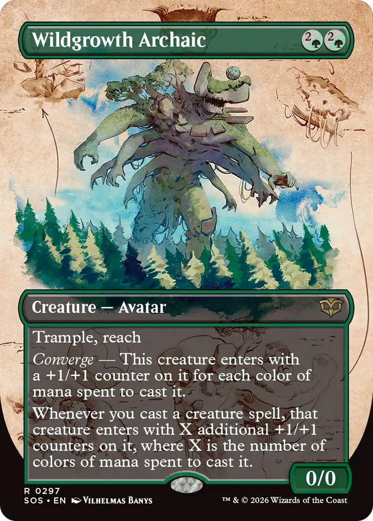 Wildgrowth Archaic - Rare Creature — Avatar card from Secrets of Strixhaven