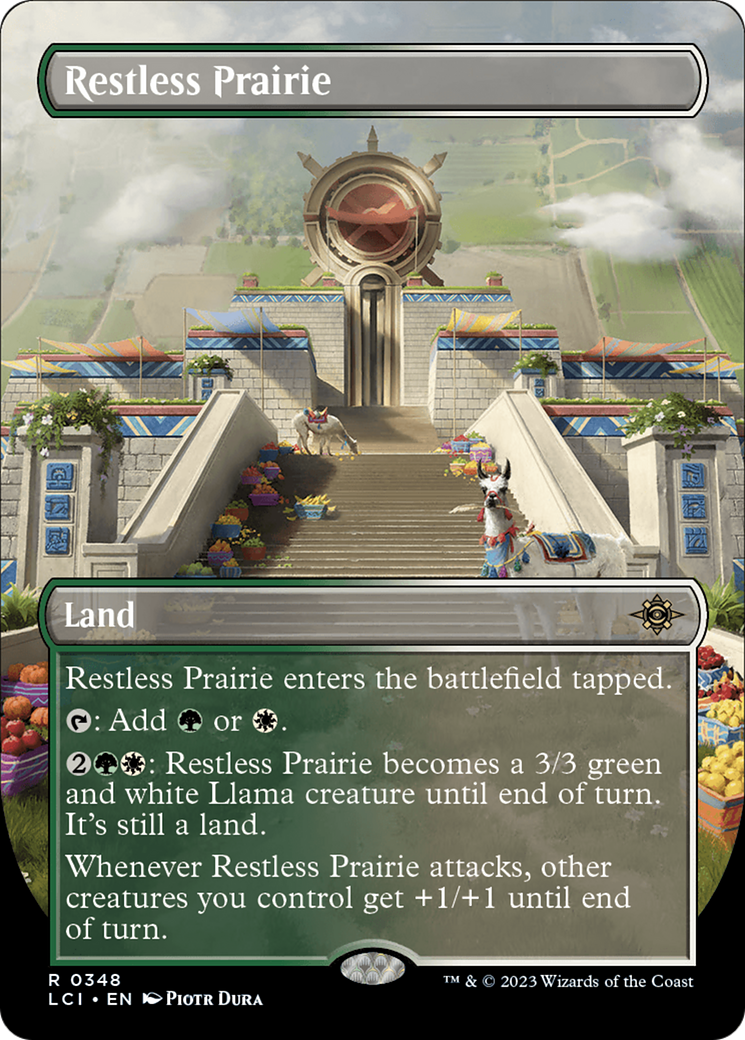 Restless Prairie - Rare Land card from The Lost Caverns of Ixalan