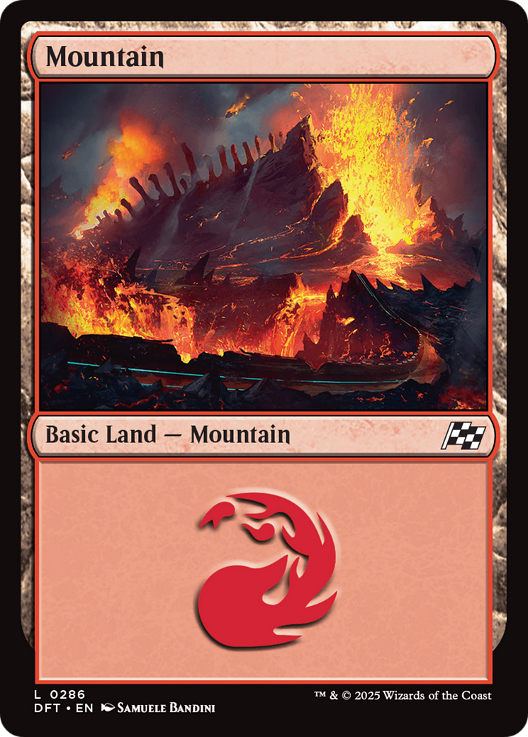 Mountain - Common Basic Land — Mountain card from Aetherdrift