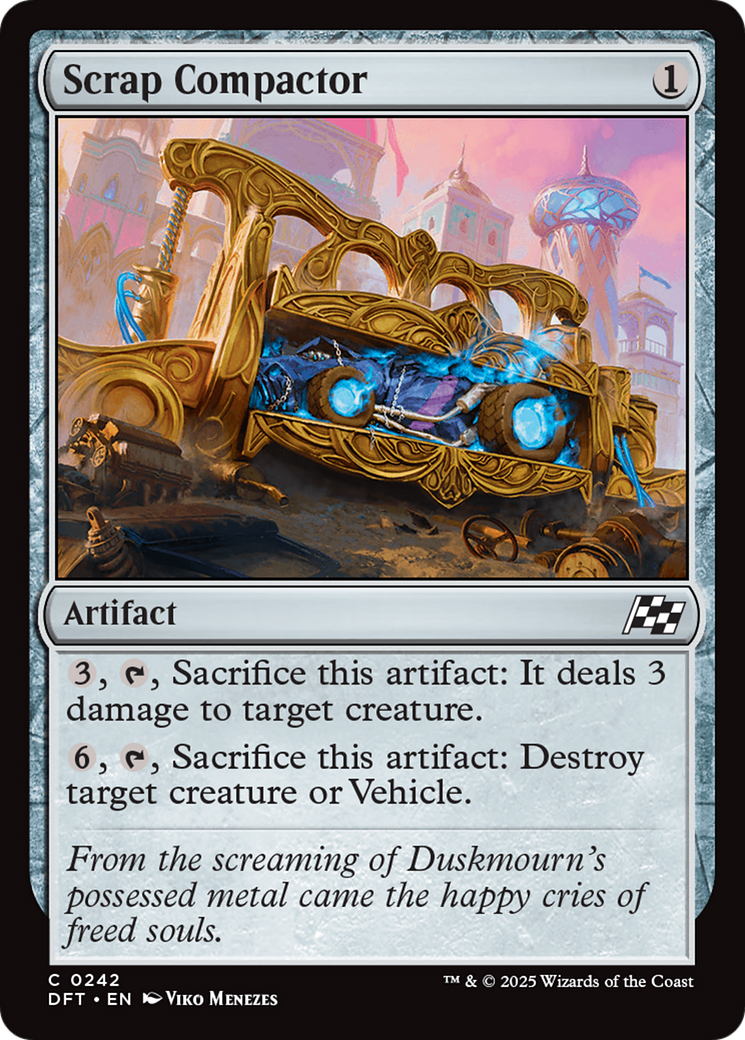 Scrap Compactor - Common Artifact card from Aetherdrift
