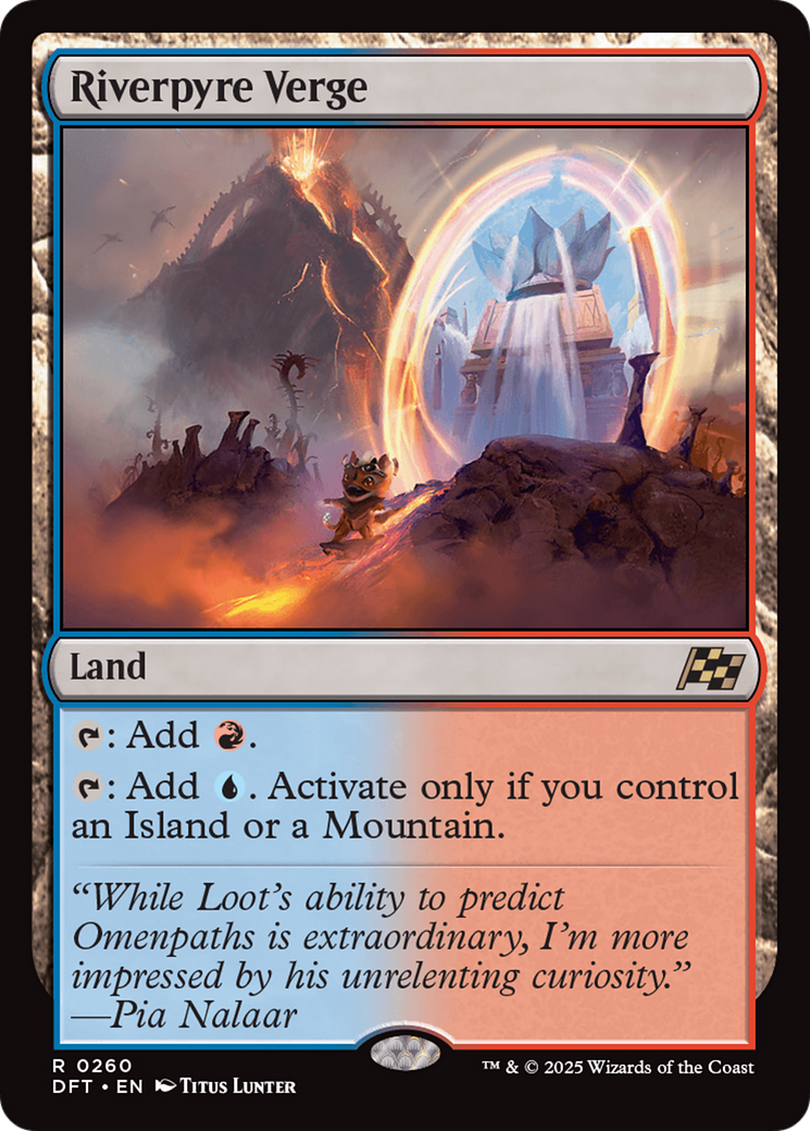 Riverpyre Verge - Rare Land card from Aetherdrift